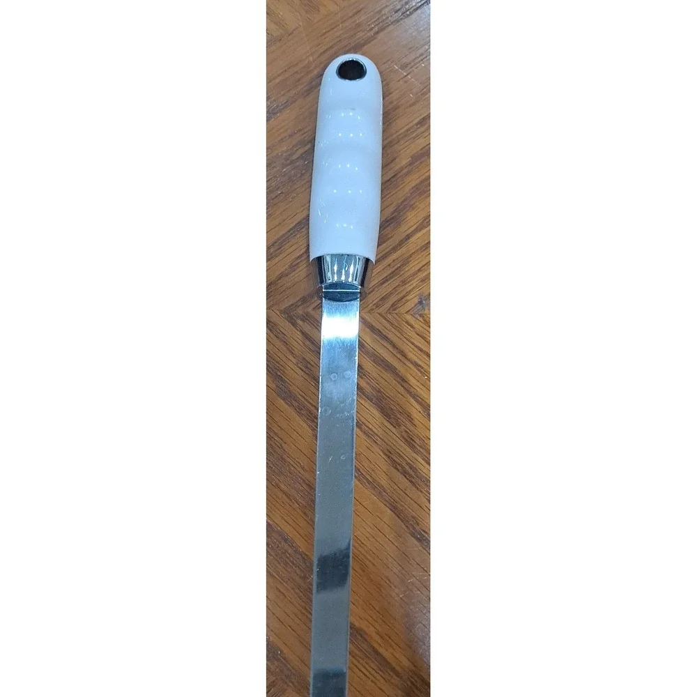Vintage  PILLSBURY  Ladle  Metal with‎  Plastic White Handle  Utensil